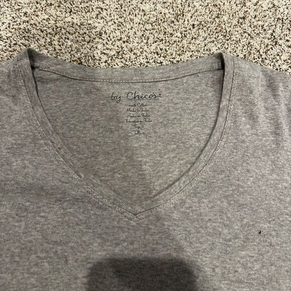 Chicos gray short sleeve shirt - Picture 2 of 2